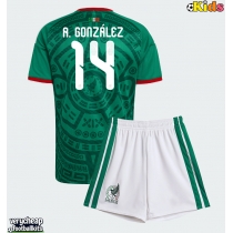 Mexico Armando Gonzalez #14 Replica Home Minikit World Cup 2026 Short Sleeve (+ pants)